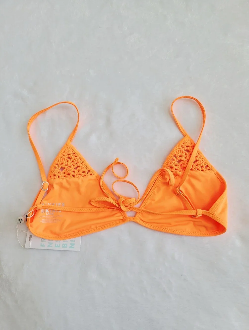 Frankies Bikinis Tanner Bikini Swim Top‎ Size L Sunset Sun